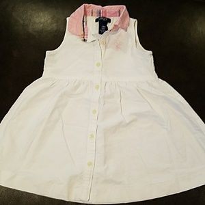 NWOT CHAPS Baby Girls Dress one piece - 24M